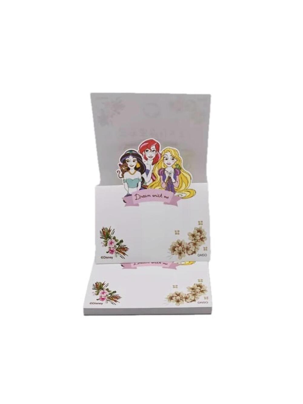 Disney Princess Mini Pop Up Memo Ariel Jasmine Rapunzel Tangled Mermaid NWT
